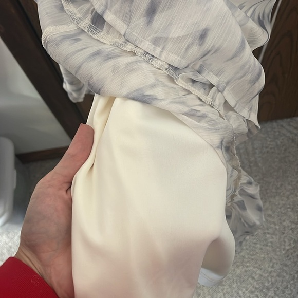 Lovestitch midi dress, white and blue, NWT. Small. - Picture 7 of 7